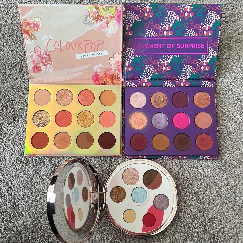 Colourpop eyeshadow palettes bundle